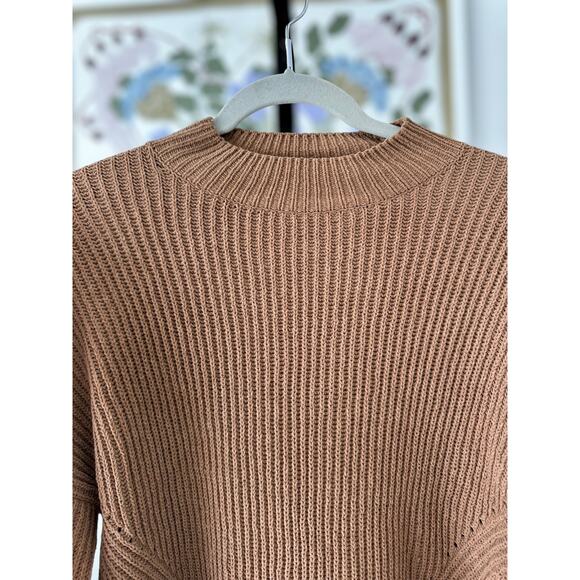 Abercrombie and Fitch Women's Wool Blend Oversized Crew Sweater Brown Size XS - Picture 6 of 10